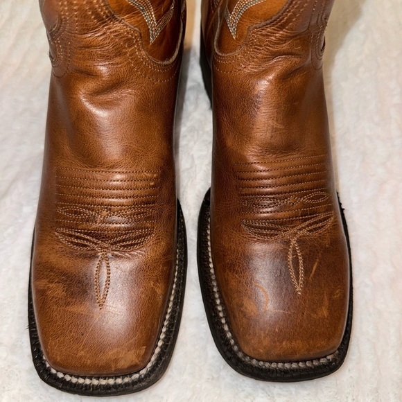 Brown Leather Cowboy Boots - Picture 3 of 5